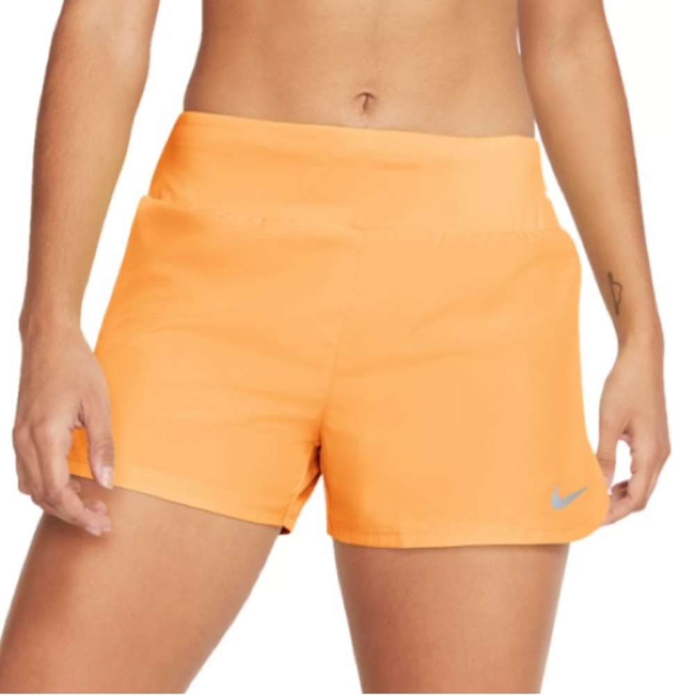 🧡 NIKE RUNNING SHORTS •SMALL •MELON ORANGE •3” INCH • DRI- FIT  ✨
